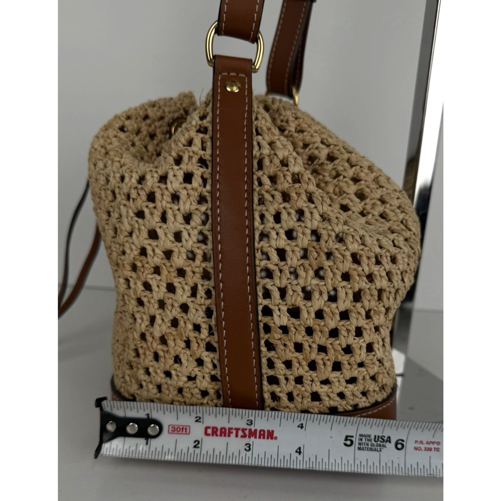Louis Vuitton Noe BB Bag in Natural Woven Raffia with Leather Trim E-8 - Picture 15 of 16